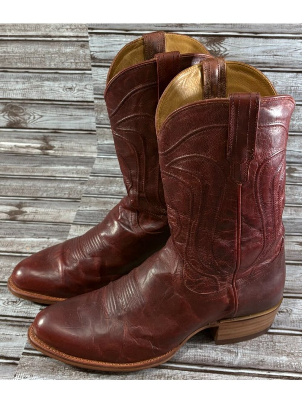 Tecovas The Cartwright Cowboy Boots Size 13 D color reddish-brown 92941